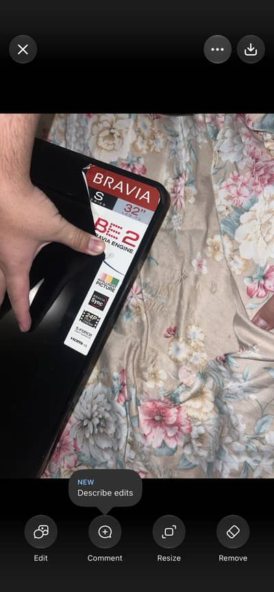 Bahi original tv he used bhi nahi he brand new he