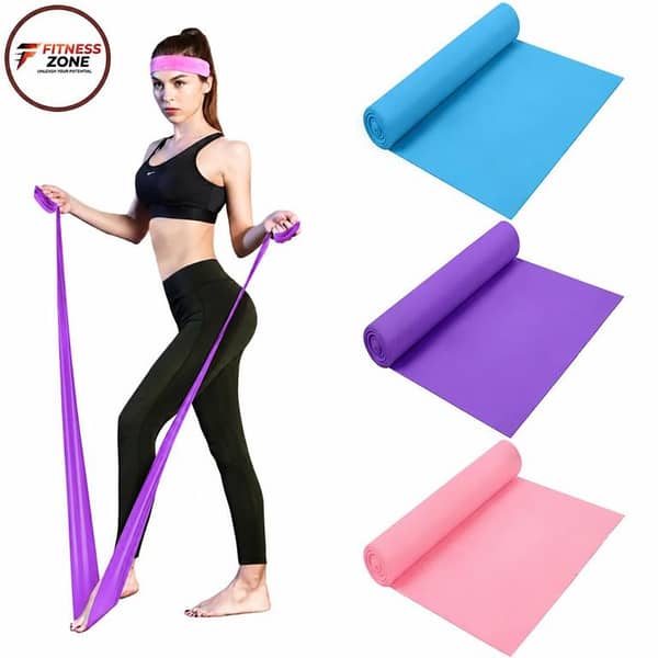 Resistance Bands Set of 3 (Light, Medium & Heavy) – Full Body Workout Exercise Bands for Strength Training, Yoga, Pilates, Physical Therapy, Weight Loss & Home Gym Fitness Equipment