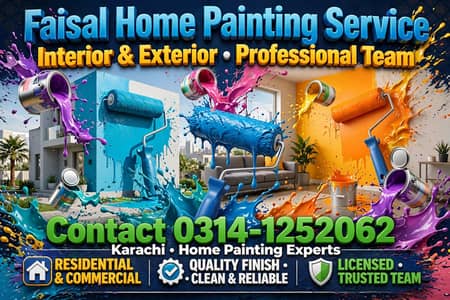 M Aalam Home Painting Service Karachi. .