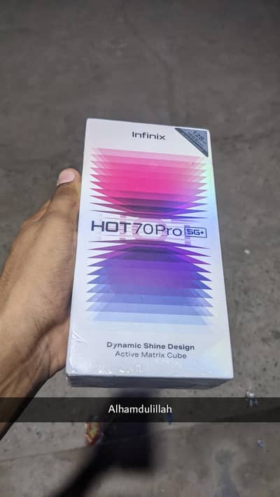 infinix hot 70 pro 5g box pack non active