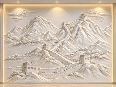 3D Mural Relief Art for Wall Decor