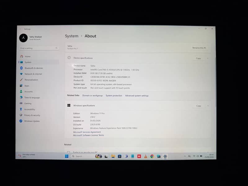Microsoft surface pro 7 5