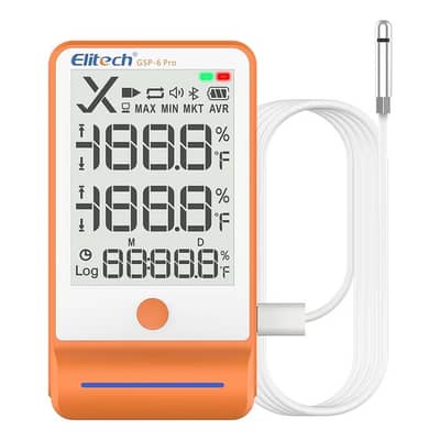 Elitech GSP-6 Pro Bluetooth Data Logger Temperature Humidity