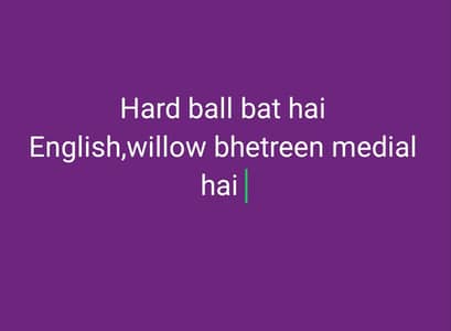 hard ball bat
