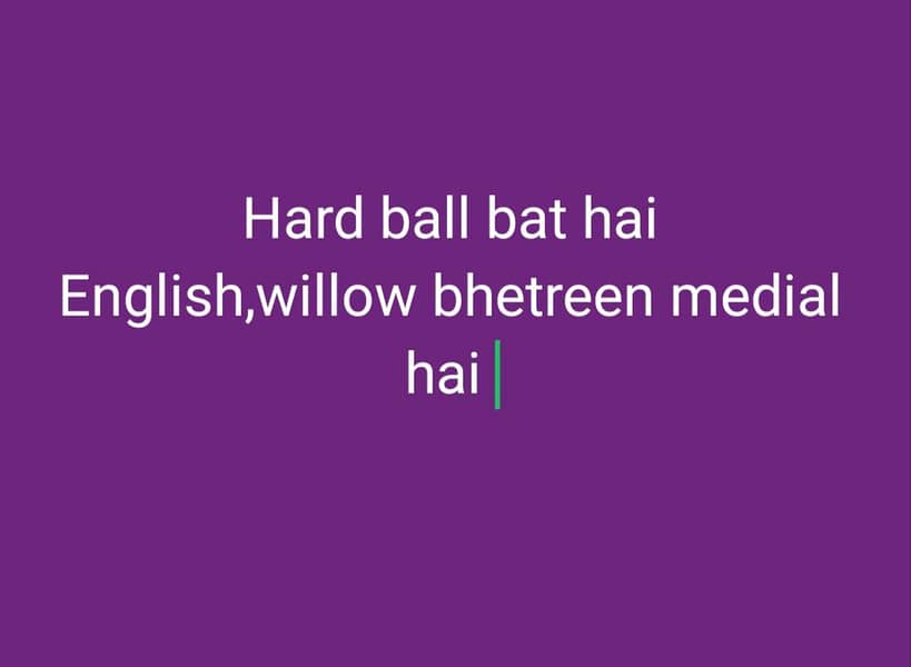 hard ball bat 0