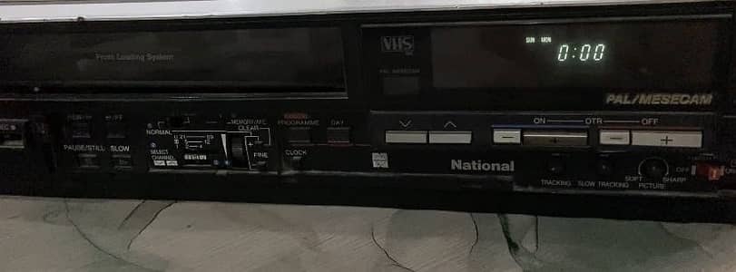 Vintage national japan combo:RX-C51Dradio tape boombox+NVG10EM VHS VCR