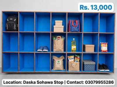 Wooden Storage Rack 21. Portion - Shoe Rack / Shop Rack