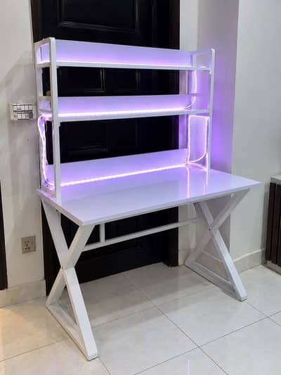 Gaming Table with LED Lights