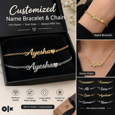Customized Name Bracelet & Necklace
