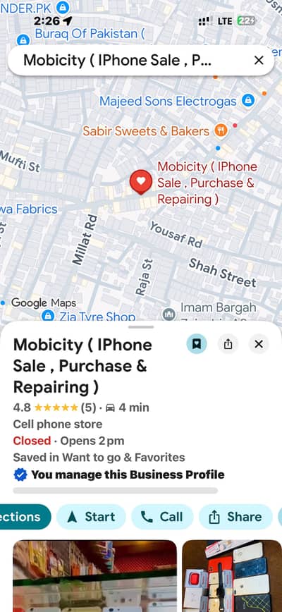 Mobile shop sale man