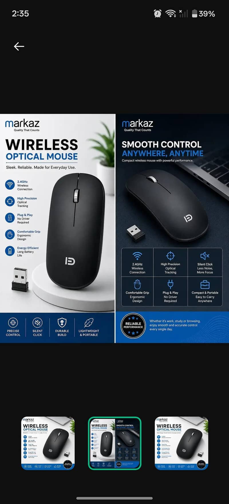 Wireless Optical mouse 1