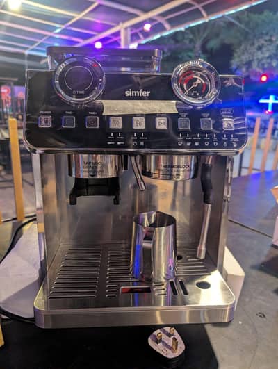 simfer coffe machine with grinder