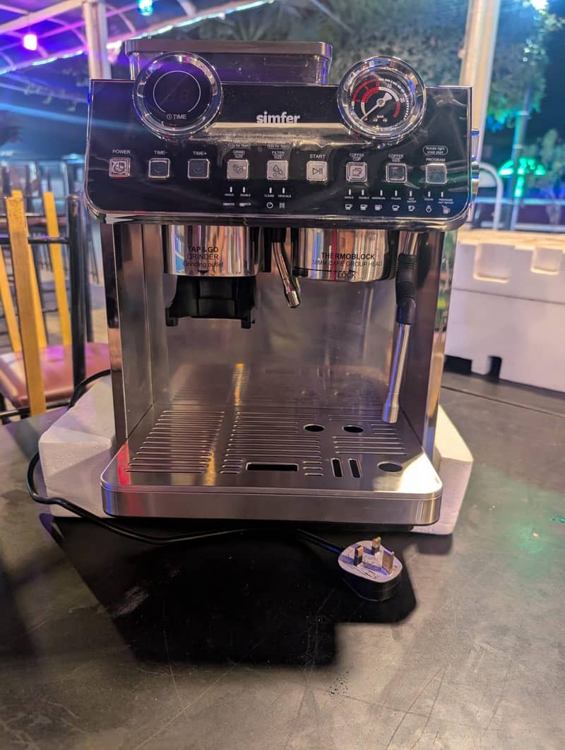simfer coffe machine with grinder 4