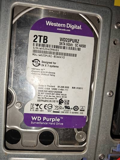 Western Digital orignal 2TB purple Hard drive