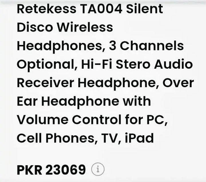 wireless long Range headphone. 8
