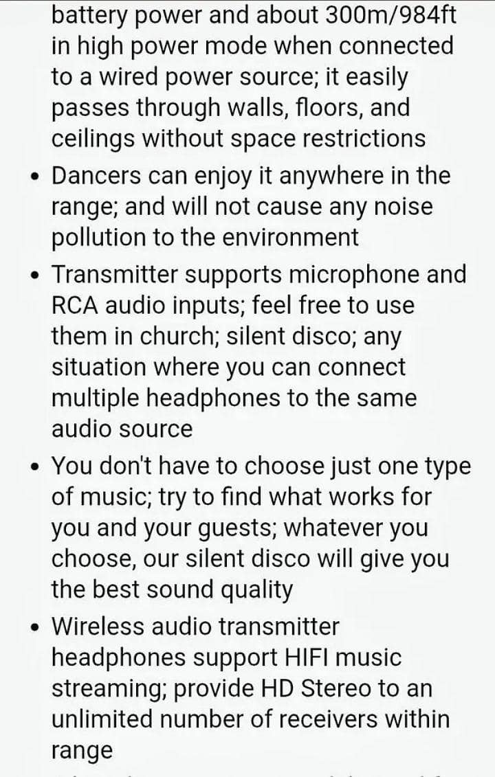 wireless long Range headphone. 10