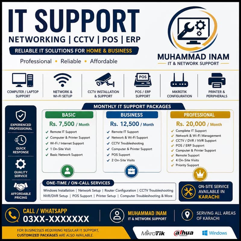 IT Support Services | Networking | CCTV | POS 0