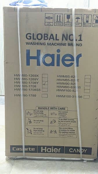 haier automatic washing machine HWM80-1708Y