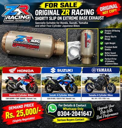 ZR RACING exhaust for sale