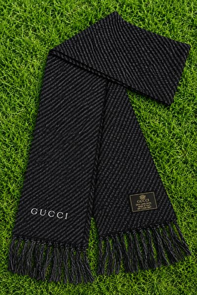 Premium Black Wool Touch Scarf for Men – Warm Winter Shawl with Fringe
