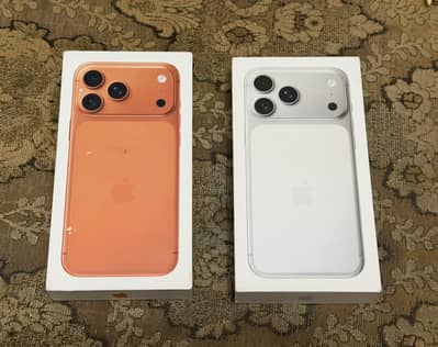 Apple iPhone 17 Pro Max 256GB Silver and Orange JV