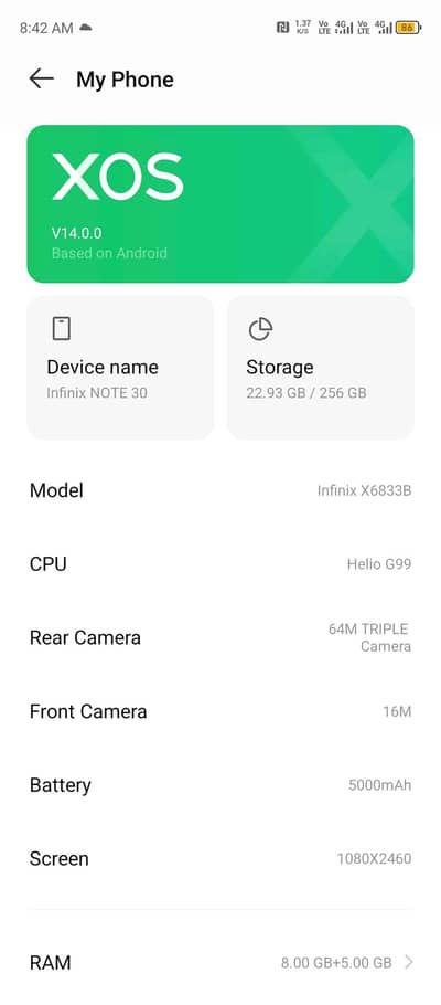 Infinix Note 30