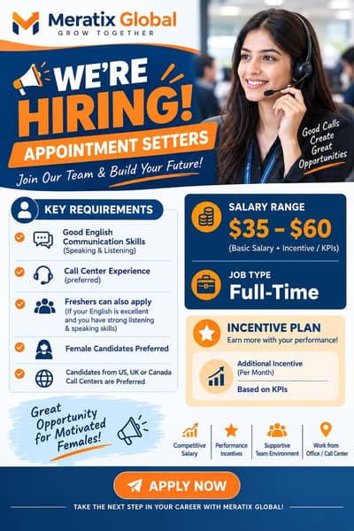 Appointment Setters-USA/Canada