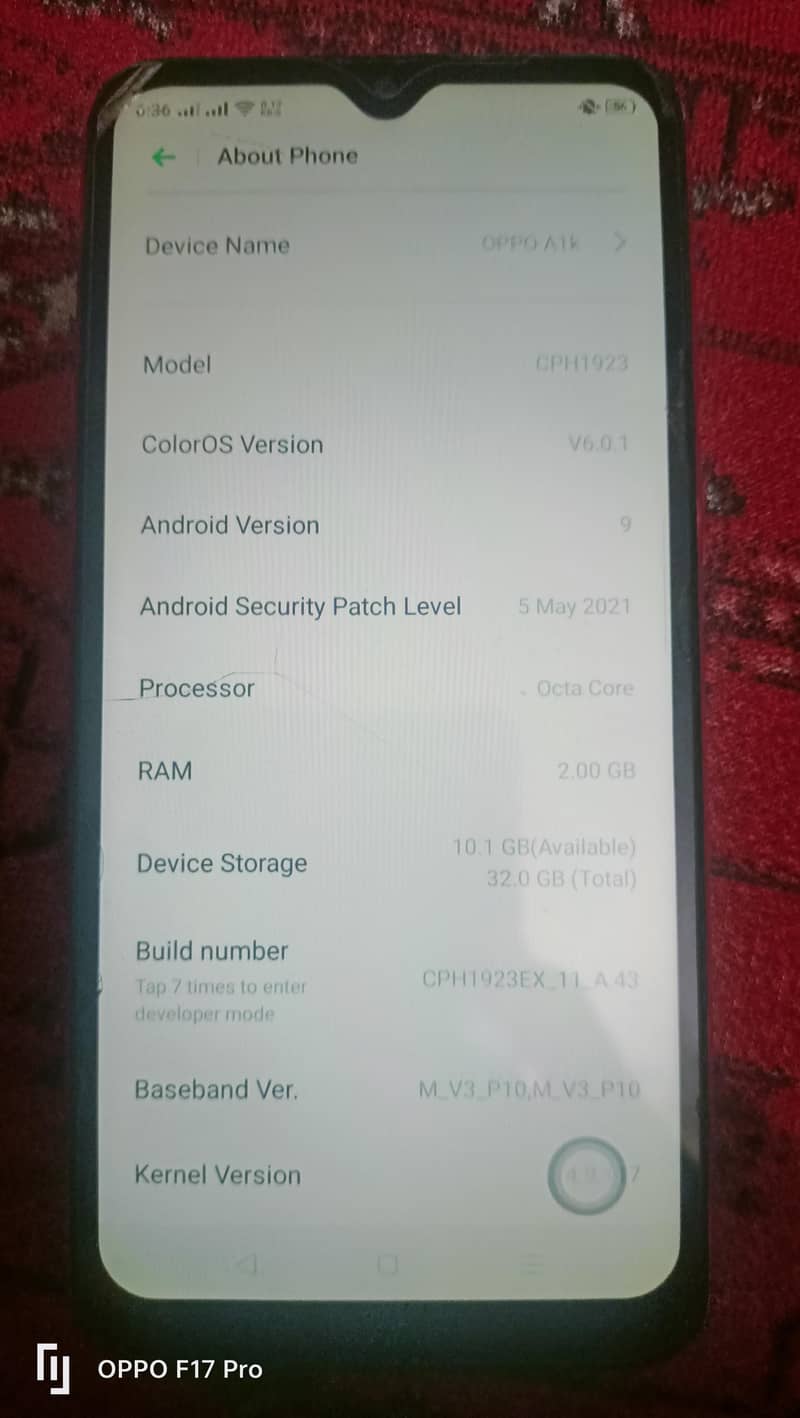 OPPO A1k 1