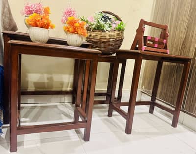 table set wooden 4 piece