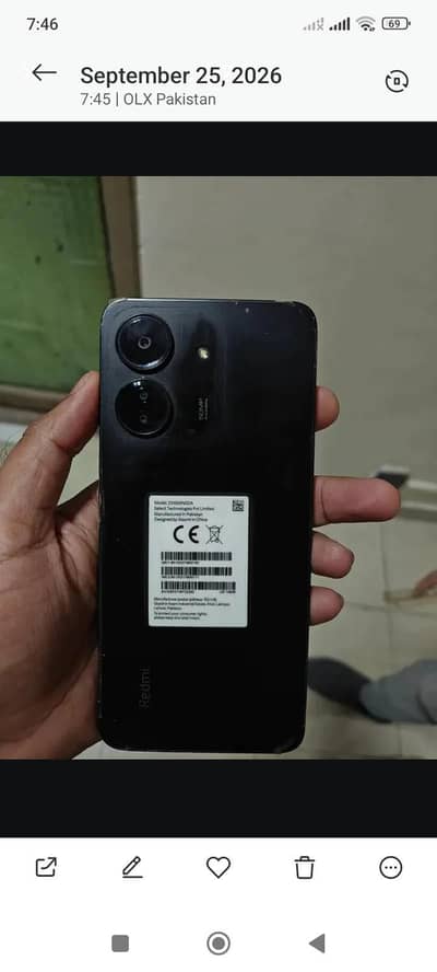 redmi 13c mobile 4 128  daba saht ha