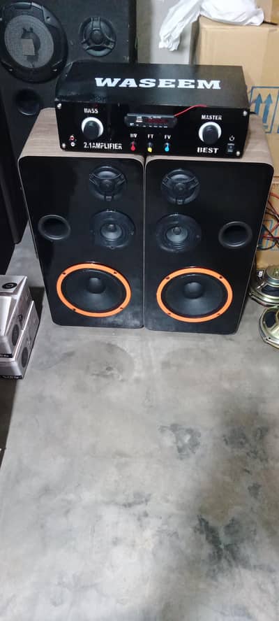 8 inch Woofer Speakers+Amplifier