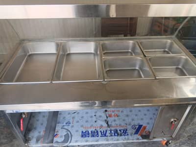 Food Display Counter stainless steel