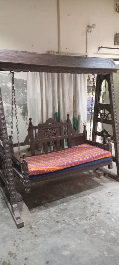 wooden jhoola pure sheesham wood