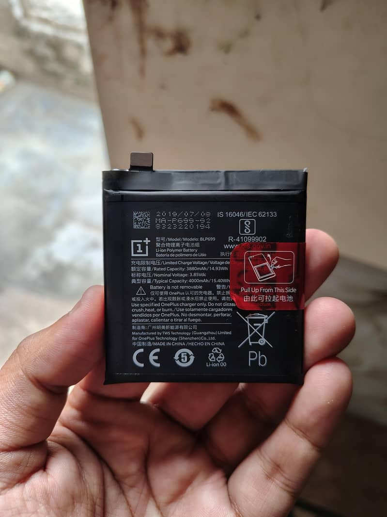 OnePlus 7pro battery 0