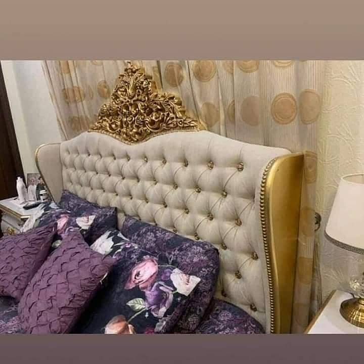 bed set/home furniture/jahez furniture/wooden bed/side tables 1