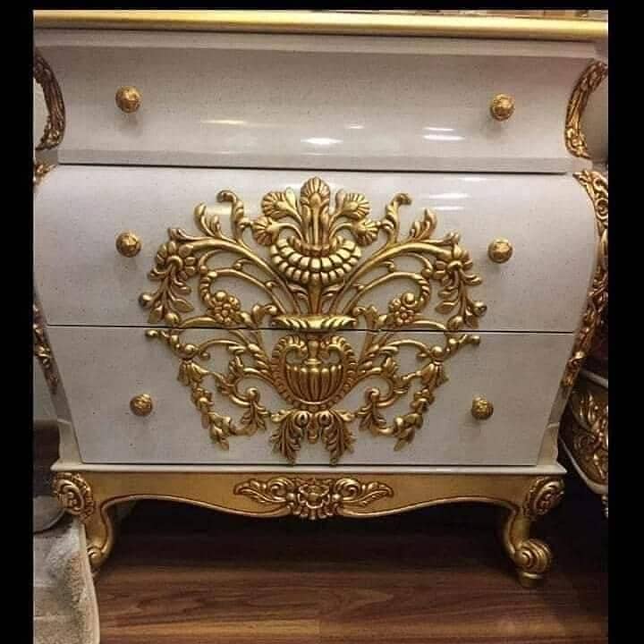 bed set/home furniture/jahez furniture/wooden bed/side tables 2