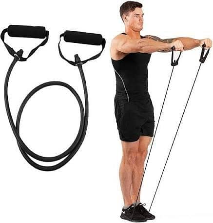 Resistance Band Single Loop Pull Rope – Latex Elastic Tube Exercise Band for Home Workout, Strength Training & Stretching