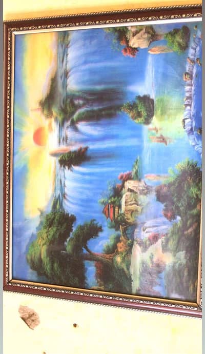 Beautiful scenic wall art frame- landscape panting | Home & office Dec