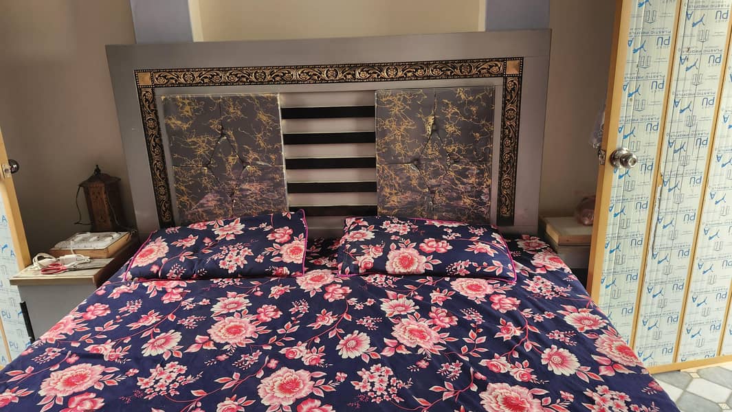 Bed dressing side tables and sofa set 0