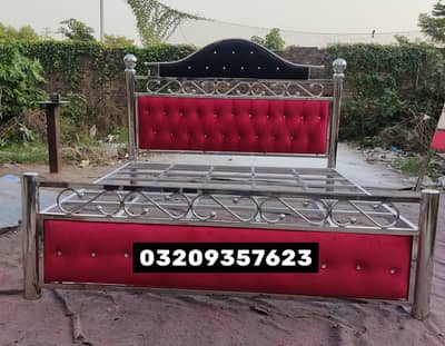 New Stainless Steel Double Bed Non Magnet Steel Argun Welding|King bed