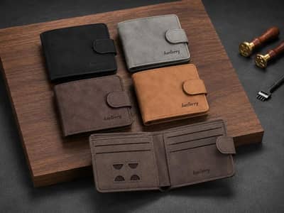 Premium Men's Leather Bifold Wallet - Brand New