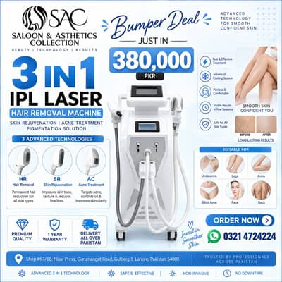 Diod Saprano Triple wave length laser permanent hair removal machines