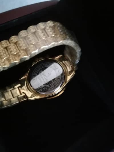 gold plated fancy watch
