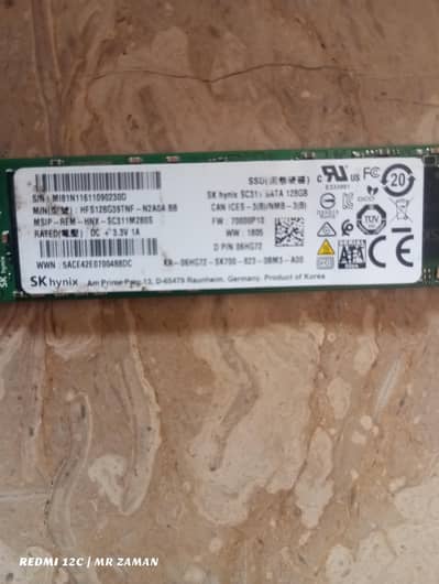 sk hynix sc311 128 GB nvme ssd (fixed price)