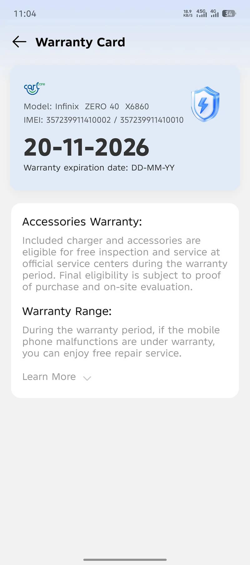 Infinix Zero 40 7