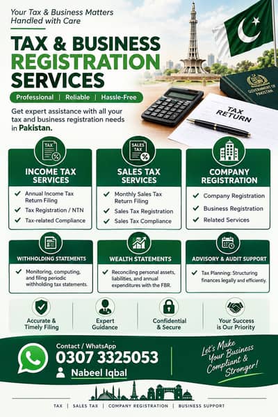 Professional Tax Consultant — Filing, Registration & Compliance