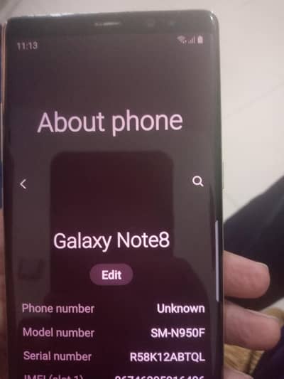 Samsung Mobile Note 8