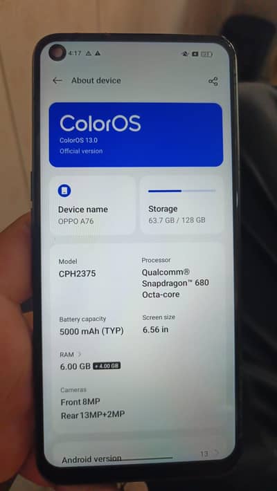 OPPO A76