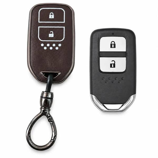 Honda Vezel TPU Key Cover with Metal Keychain | Premium Key Protector