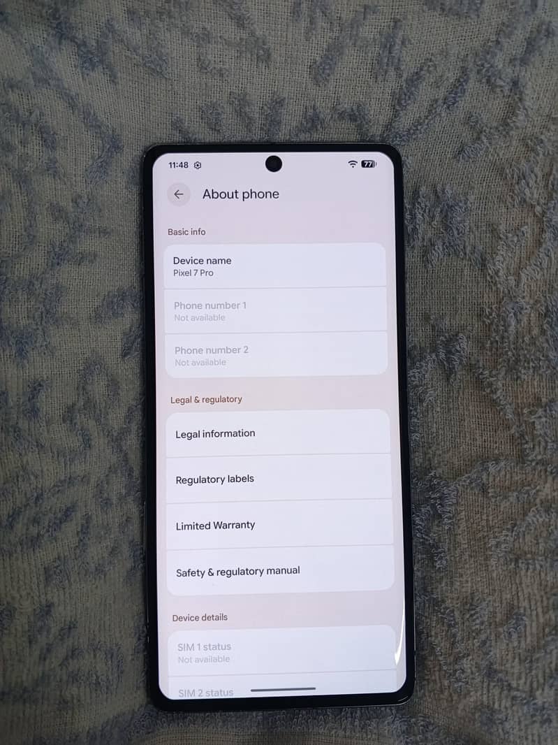 Google Pixel 7 Pro, Pannel Changed 5